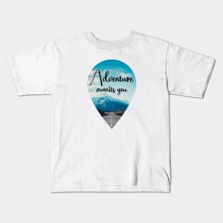 Adventure awaits you Kids T-Shirt